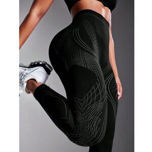 Brand New Women's Powerista Seamless Striped High Waist Leggings